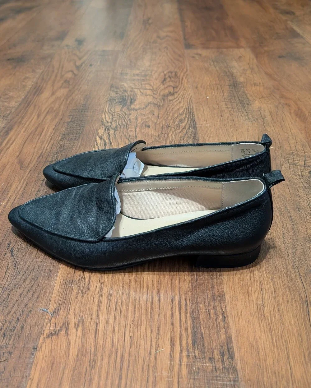 Franco Sarto Women’s Pointed Toe Leather Loafers Flats Size 8